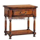 Factory Direct Sale to the Mediterranean Style Rural Solid Wood Furniture to Wooden Nightstand to Receive Ark Store thumbnail-1