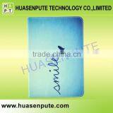 Sky Blue Literary Tablet Leather Cover Case Stand Flip for IPad5