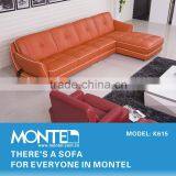 Modern lobby l shape sofa set design