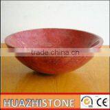 European Style Red Travertine Wash Basin Colour thumbnail-1