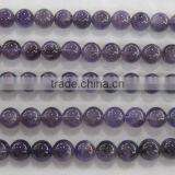 Hierarchical Hot Sale Natural Amethyst Round Beads Strand thumbnail-1