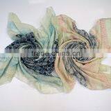 2016 Spring scarf OEM beaty flower 100% polyester Spring scarf                        
                                                Quality Choice