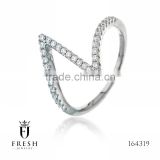 Fashion 925 Sterling Silver Ring - 164319 , Wholesale Silver Jewellery, Silver Jewellery Manufacturer, CZ Cubic Zircon AAA