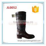 New Women Rain Boots Flat Wellies Waterproof Knee High Mid Calf Rain Boots thumbnail-4