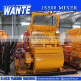 WANTE Brand JS500 Concrete Mixer Machine Price thumbnail-1
