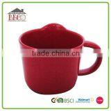 Fancy Design Eco Friendly Red Plastic Water Cup With Handle