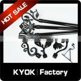 KYOK Muslim Style Ceiling Mounted Double Curtain Rod,window Cast Iron Accessories,curtain Poles for Africa thumbnail-2