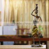 Home Decor Antique Casting Tecnique Pewter Crafts African Figurine thumbnail-1