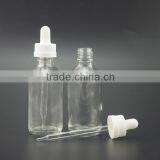 2oz Clear Glass Bottles Rubber Stopper Childproof Tamperproof Cap thumbnail-2
