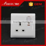 PC Material BS UK Standard White Electric Wall Switch With 3 Gang 1 Way thumbnail-3