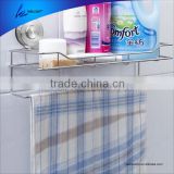 Hot Sale Stainess Steel Hang bathroom towel rack with suction cups