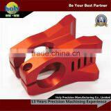 Cnc Machining Aluminium Parts Bike Stem Assembly Case With Glossy Red Anodized Cnc Service thumbnail-4