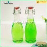 350ml Clear Glass Juice Bottle,juice Glass Bottle With Swing Top thumbnail-4