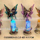 Charming Metal Colorful Fairy Crystal Column Craft CQS0082
