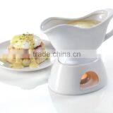 Custom Ceramic White Gravy Boat