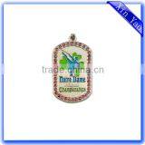 Factory Supply Beautiful Silver Enamel Customized Dog Tags