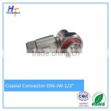DIN male connector for 1/2 cable, rf 50ohms connector