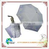 21" Automatic Foldable Silk Printing Umbrella