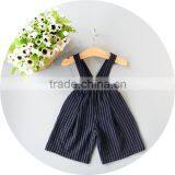 Wholesale Cotton Fashionable Stripes Printed Girls Overall for Children