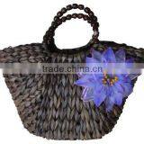 Fashionable Newest Style Straw And Scarves Ladies' Handbag thumbnail-1