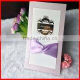 Latest Hot Sale Elegant White Hand Made Wedding Invitation Card Designs thumbnail-1