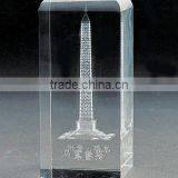 Pure Crystal Cube Laser Building for Business Gift Engraved (R-0121)) thumbnail-1