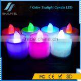 7 Color Battery Operated LED Tealight Candle LED Nightlight for Christmas Decoration thumbnail-2