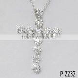 Fashion Hip Hop Religious Cross Necklace Pendant For Unisex thumbnail-3