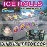 2016 Frozen Yogurt Fruit Instant Ice Cream Rolls Machine With Real Fruits in Thailand