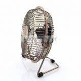 Portable Bronze 6 Inch Metal Mini Fan Usb thumbnail-2