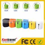 Kantravel DoubleUSB 2500 ma Electric Dryer Plug Adapter 5v Travel Electric Adapter us to India Electric Adapter thumbnail-4