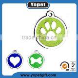 Wholesale High Quality Colorful Custom Print Logo Metal Pet ID Dog Tag thumbnail-4