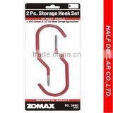 Mechanise Quality - PVC Coated Hook, Storage Hook Set, "J" Hook For One Dollar Item