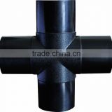 160mm injection molding plastic cross PE pipe fittings