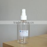 Pharmaceutical Usage Clear Transparent Plastic 100ml PET Bottle with fine spray pump