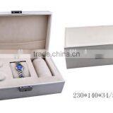 Watch Suit Case in White Leather