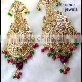 Beaded Jadau Earrings thumbnail-1