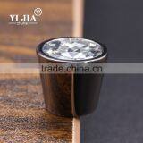 5/6 Inch Barrel Shape Clear Crystal Knob With Zinc Base thumbnail-2