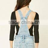 2016 Fashion Washed Ripped Design Denim Overalls, Overalls Jeans Custom thumbnail-2