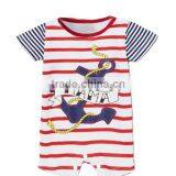 New Summer Style Baby Boys Clothes Casual Short-sleeved Navy Pirate Romper Jumpsuits Newborn Baby Clothing thumbnail-3
