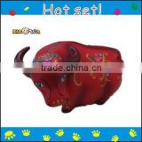 DIY cow shaped PVC coin factory bank,OEM allowed
