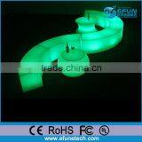 PE Material Illuminated Led Color Change Mobile Seat Bar Stools for Party/salon