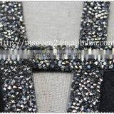 New Fashion Design Big Hot Fix Rhinestone Collar, Women Beaded Collar thumbnail-4