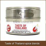 Taste of Thailand-gourmet Spice Blends in Stainless Steel Jar With Clear Cap