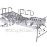 Stainless Steel Adjustable Hospital Folding Bed thumbnail-1