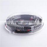 Big Round Black Plastic Disposable Food Sushi Tray thumbnail-2