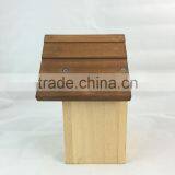 Wooden Bird's Nest Cage,new Unfinished Wooden Bird House Wholesale in Factory thumbnail-3