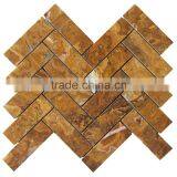 EXPORT QUALITY New Selling Attractive Style BROWN GOLDEN ONYX MOSAIC TILES COLLECTIONS thumbnail-6