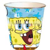PP material Home use colorful cartoon waste bin
