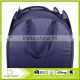 Dark Blue Foldable Pop-Up Mesh Hamper, 2-compartment Clothes Laundry Hamper thumbnail-5